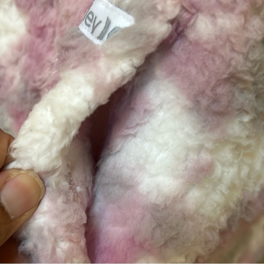 Hurley Fleece Camo Kangaroo Pocket Pink White Grey Pullover Boyfriend Hoodie Lrg - Picture 15 of 16